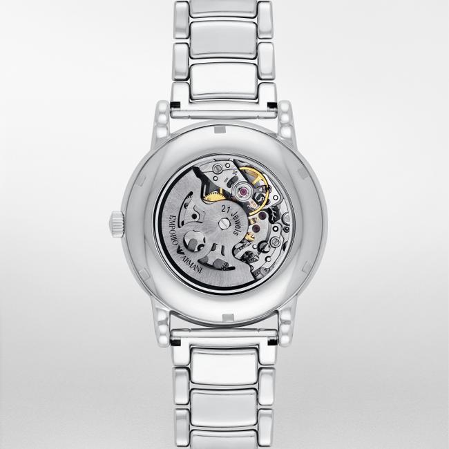 Emporio Armani Silver Mens Luigi Meccanico Ar1980 Watch Emporio Armani Silver Mens Luigi Meccanico Ar1980 Watch