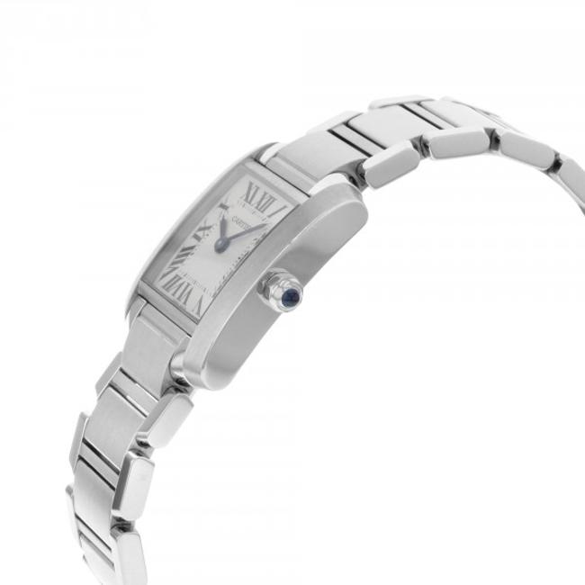 Cartier Metal Tank Francaise Small W51008q3 Stainless Steel Quartz Womens (6442) Watch Cartier Metal Tank Francaise Small W51008q3 Stainless Steel Quartz Womens (6442) Watch