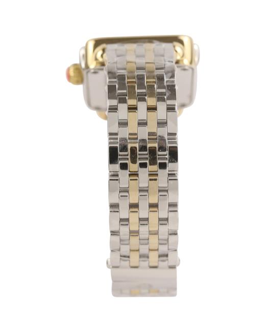 Michele Silver Deco Madison Two Tone Watch Michele Silver Deco Madison Two Tone Watch