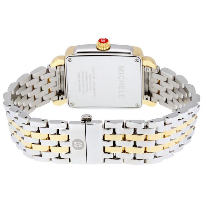 Michele Two Tone Deco Mid 18k Gold Mother Of Pearl Diamond Mww06v000023 Watch Michele Two Tone Deco Mid 18k Gold Mother Of Pearl Diamond Mww06v000023 Watch