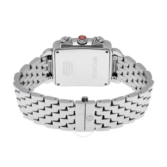 Michele Silver Stainless Steel Deco Mother Of Pearl Diamond Mww06z000012 Watch Michele Silver Stainless Steel Deco Mother Of Pearl Diamond Mww06z000012 Watch