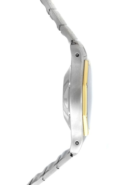 Cartier Yellow Gold Silver Unisex Santos Octagon Steel 18k 30mm Watch Cartier Yellow Gold Silver Unisex Santos Octagon Steel 18k 30mm Watch