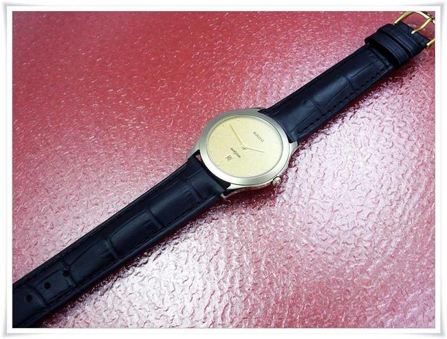 Rado Tungsten/Steel and Gold Dial " Diastar " Quartz Uni-sex Watch Rado Tungsten/Steel and Gold Dial " Diastar " Quartz Uni-sex Watch