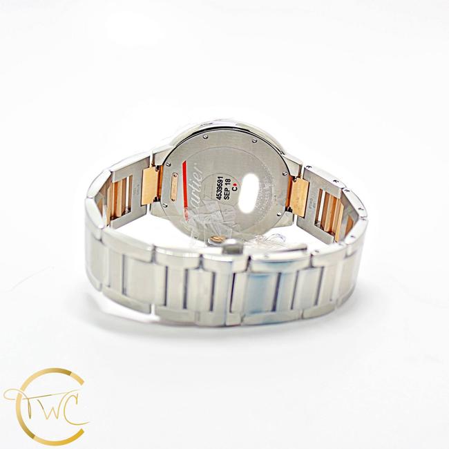Cartier Silver Ballon Bleu 42mm Steel and 18k Rose Gold Ref W2bb0004 Watch Cartier Silver Ballon Bleu 42mm Steel and 18k Rose Gold Ref W2bb0004 Watch