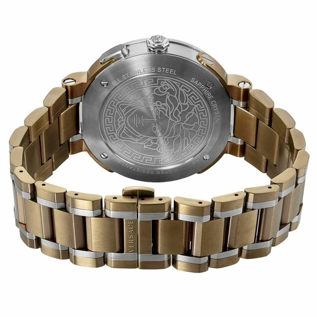 Versace Gold/Silver Two Tone Vcn050017 Mens V-extreme Pro 46 Mm Quartz Watch Versace Gold/Silver Two Tone Vcn050017 Mens V-extreme Pro 46 Mm Quartz Watch