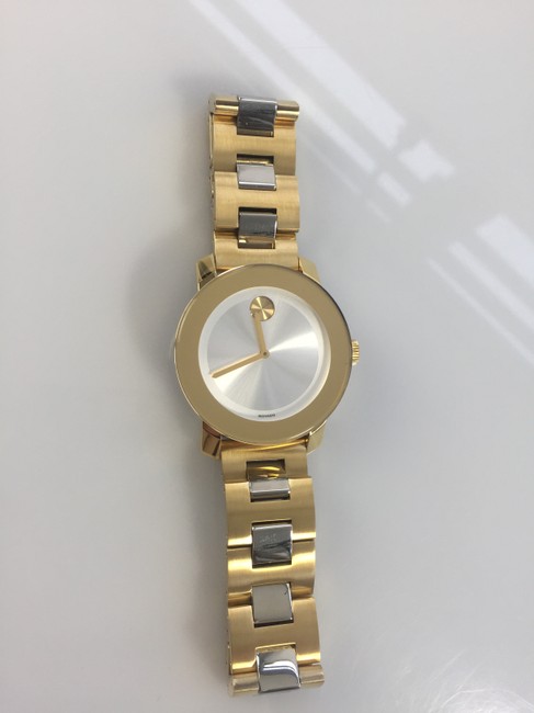 Movado Gold/Silver Dial Ip Stainless Steel Ladies 3600129 Watch Movado Gold/Silver Dial Ip Stainless Steel Ladies 3600129 Watch