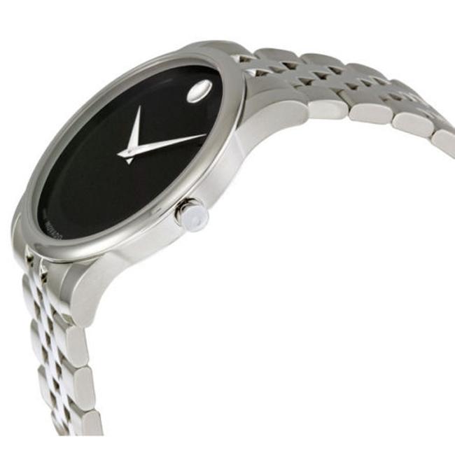 Movado Black Museum Stainless Steel Dial Mens 0606504 Watch Movado Black Museum Stainless Steel Dial Mens 0606504 Watch