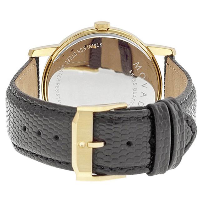 Movado Gold-black Museum Black Dial Black Leather Mens 2100005 Watch Movado Gold-black Museum Black Dial Black Leather Mens 2100005 Watch
