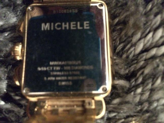 Michele Gold Deco Diamond with Diamond Dial Watch Michele Gold Deco Diamond with Diamond Dial Watch