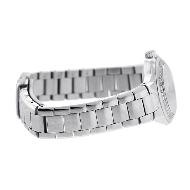 Movado Silver 2600053 800 Series Quartz Womens Diamond Custom Set Bezel Watch Movado Silver 2600053 800 Series Quartz Womens Diamond Custom Set Bezel Watch
