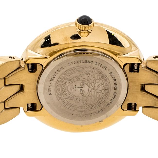 Versace Gold Tone Stainless Steel V-flare Vebn Womens Wristwatch 28 Mm Watch Versace Gold Tone Stainless Steel V-flare Vebn Womens Wristwatch 28 Mm Watch