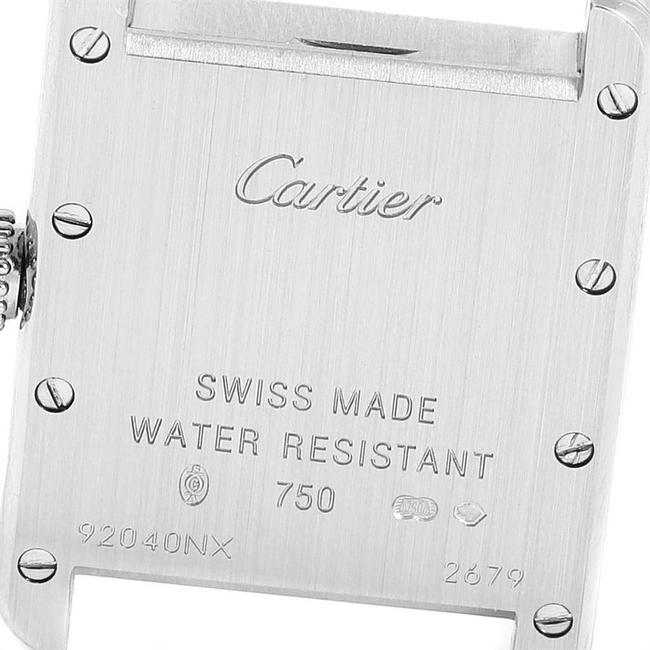 Cartier Silver 18k White Gold Tank Louis W1541056 Womens Wristwatch 21 X 29 Mm Watch Cartier Silver 18k White Gold Tank Louis W1541056 Womens Wristwatch 21 X 29 Mm Watch