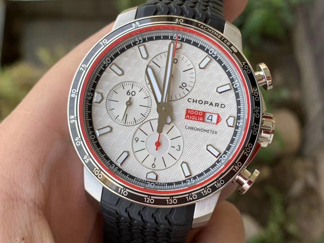 MILLE MIGLIA 168571 SS V7F 1:1 BEST EDITION WHITE DIAL ON BLACK RUBBER STRAP A7750 MILLE MIGLIA 168571 SS V7F 1:1 BEST EDITION WHITE DIAL ON BLACK RUBBER STRAP A7750