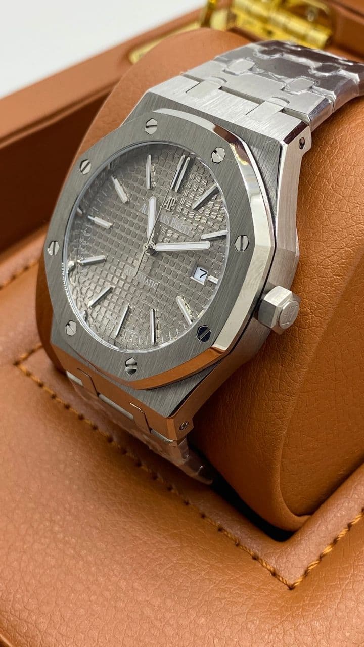 Audemars Piguet Royal Aok Grey Dial Skeleton High Version on SS Strap