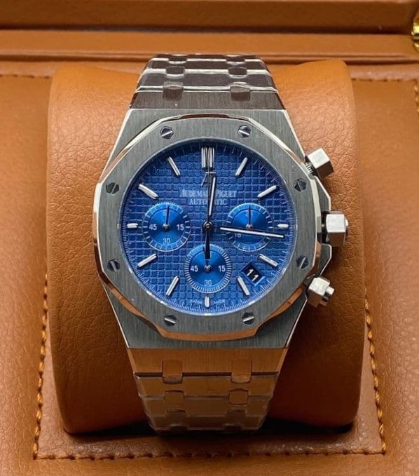 Audemars Piguet Blue Dial Chrono High Version on SS Strap