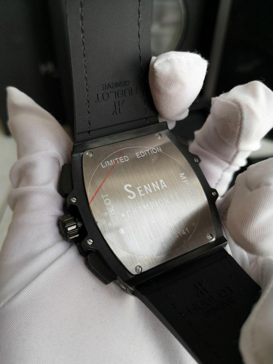 Hublot Spirit Black leather Strap