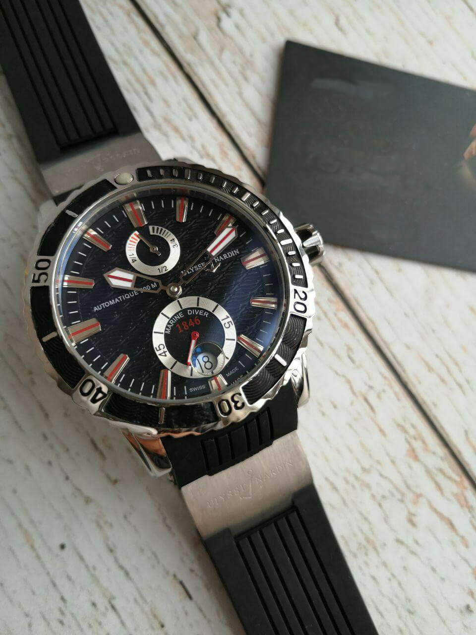 Ulysse Nardin Marine Silver Black
