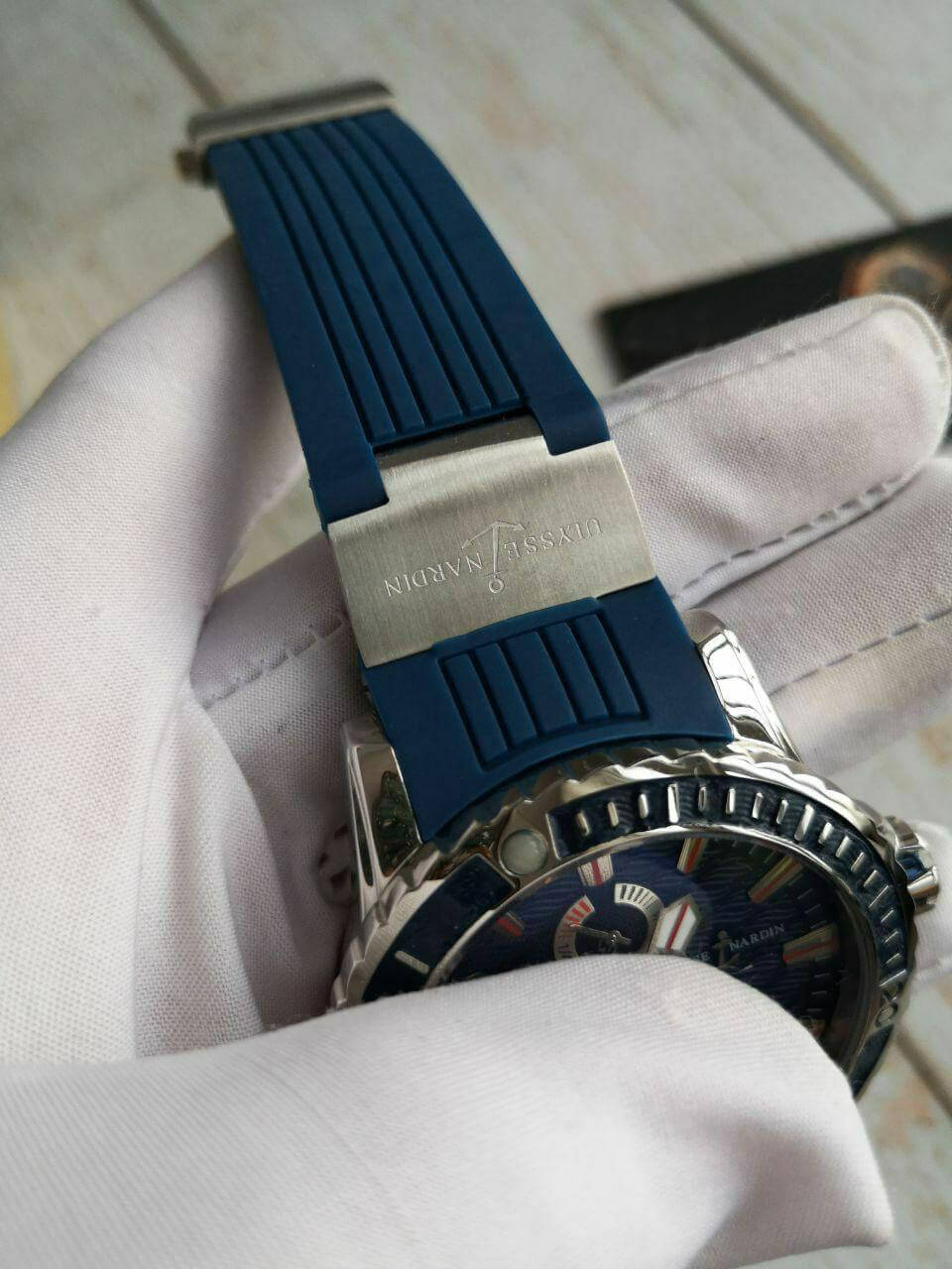 Ulysse Nardin Marine Silver Blue