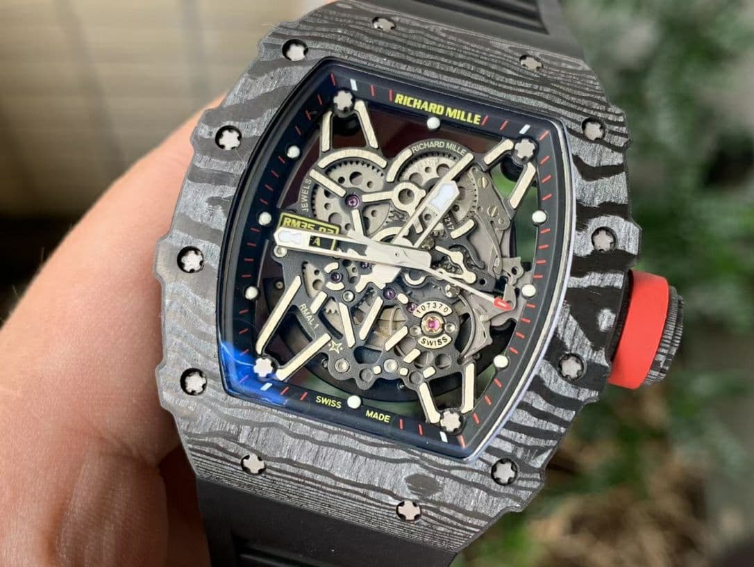 RM035-02 Real NTPT ZF 1:1 Best Edition Skeleton Dial on Black Rubber Strap V3 RM035-02 Real NTPT ZF 1:1 Best Edition Skeleton Dial on Black Rubber Strap V3