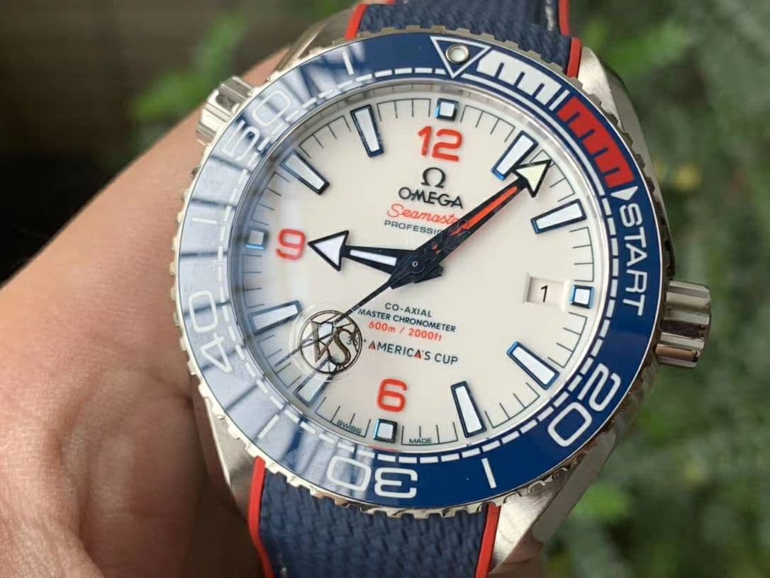 Planet Ocean 2021 America's Cup SS VSF 1:1 Best Edition White Dial on Blue Nylon Strap A8900 Super Clone Planet Ocean 2021 America's Cup SS VSF 1:1 Best Edition White Dial on Blue Nylon Strap A8900 Super Clone
