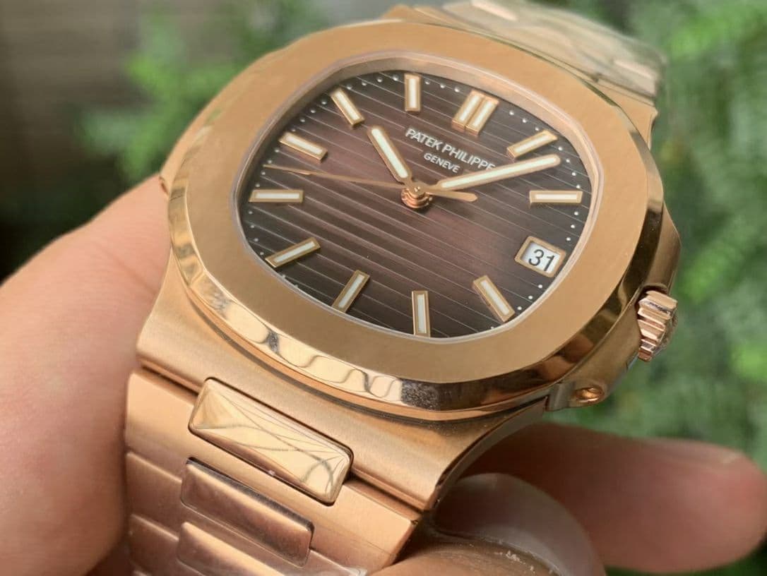 Nautilus 5711/1R PPF 1:1 Best Edition Brown Textured Dial on RG Bracelet 324CS Nautilus 5711/1R PPF 1:1 Best Edition Brown Textured Dial on RG Bracelet 324CS