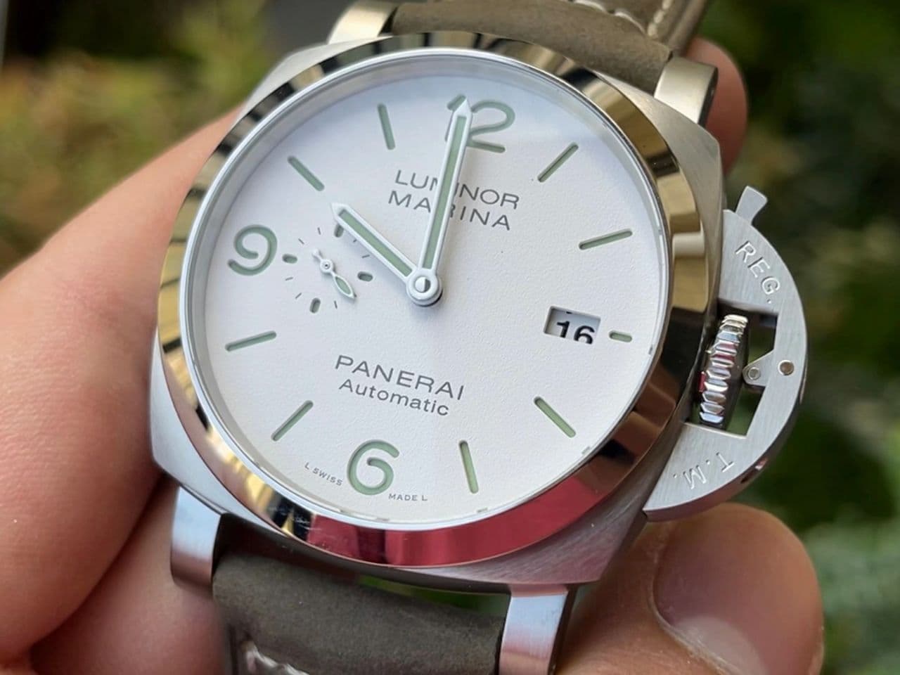 PN1314LE - PAM 1314 Luminor Marina Auto 44mm SS/LE VSF P9010 PN1314LE - PAM 1314 Luminor Marina Auto 44mm SS/LE VSF P9010