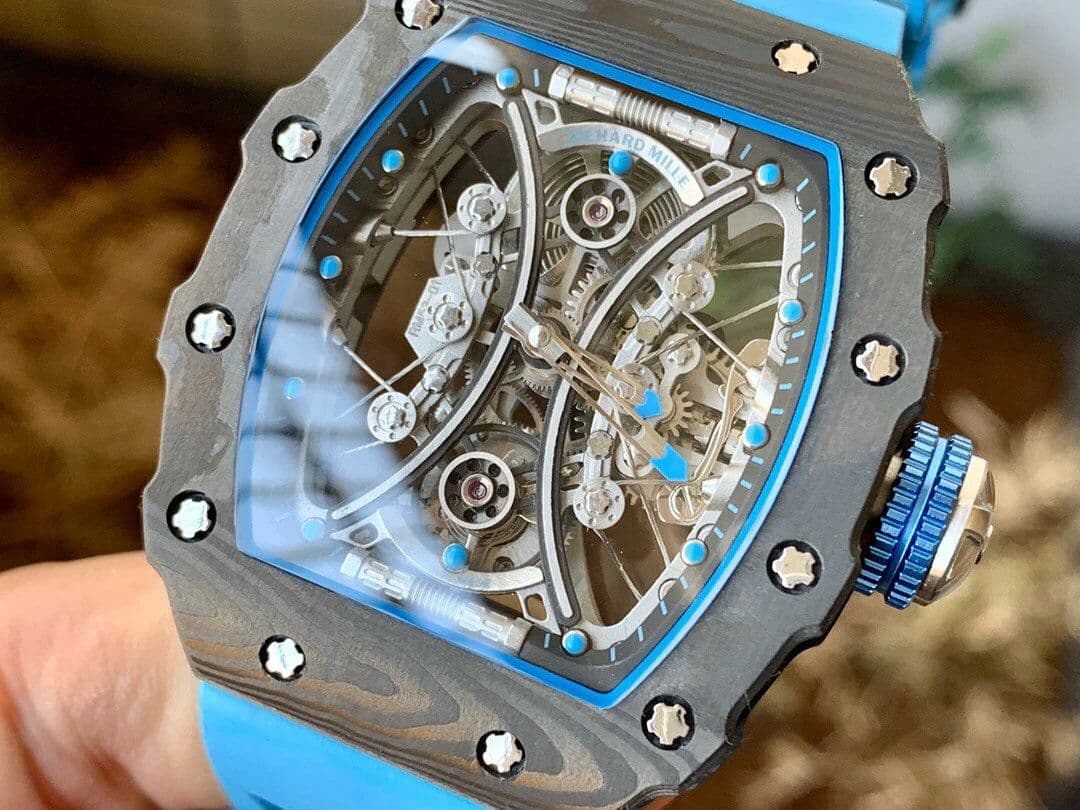 RM 53-01 Real Tourbillon Pablo Mac Donough V9F Best Edition on Blue Rubber Strap RM 53-01 Real Tourbillon Pablo Mac Donough V9F Best Edition on Blue Rubber Strap