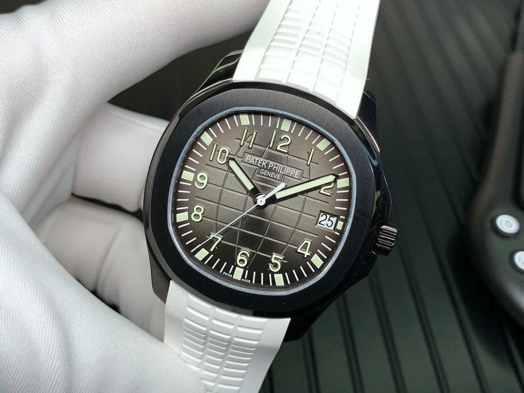 Aquanaut Black Venom DLC ZF 1:1 Best Edition Black Dial on White Rubber Strap 324CS Aquanaut Black Venom DLC ZF 1:1 Best Edition Black Dial on White Rubber Strap 324CS