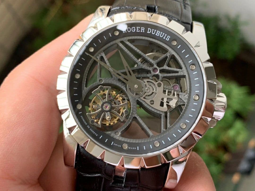 Excalibur Rddbex0392 SS BBR Best Edition Skeleton Dial on Black Leather Strap A2136 Tourbillon