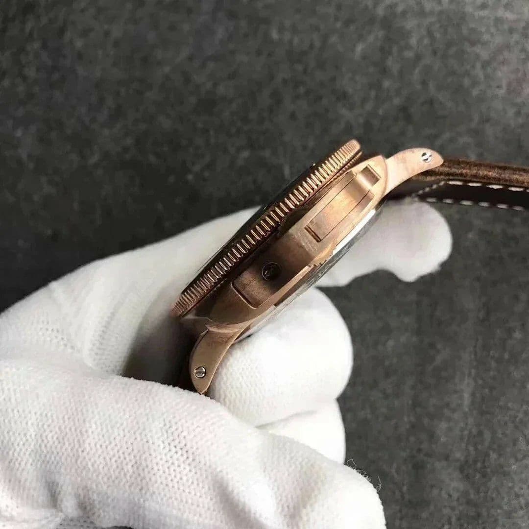 PAM968 V Bronzo VSF 1:1 Best Edition Brown Ceramic Bezel and Dial on Blue Calfskin Strap P.9010 Clone PAM968 V Bronzo VSF 1:1 Best Edition Brown Ceramic Bezel and Dial on Blue Calfskin Strap P.9010 Clone