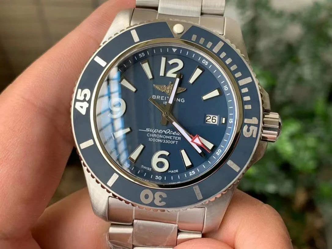 Superocean Automatic 44 TF 1:1 Best Edition Blue Dial Blue Bezel on SS Bracelet A2824 Superocean Automatic 44 TF 1:1 Best Edition Blue Dial Blue Bezel on SS Bracelet A2824