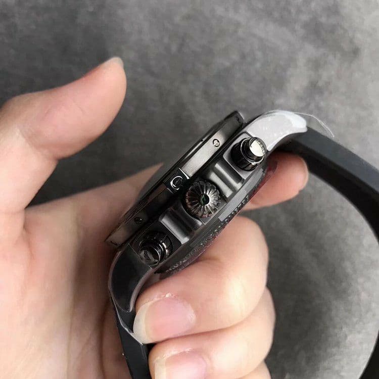 Chronomat 44mm Blacksteel GF 1:1 Special Edition Black Dial on Black Rubber Strap A7750 Chronomat 44mm Blacksteel GF 1:1 Special Edition Black Dial on Black Rubber Strap A7750
