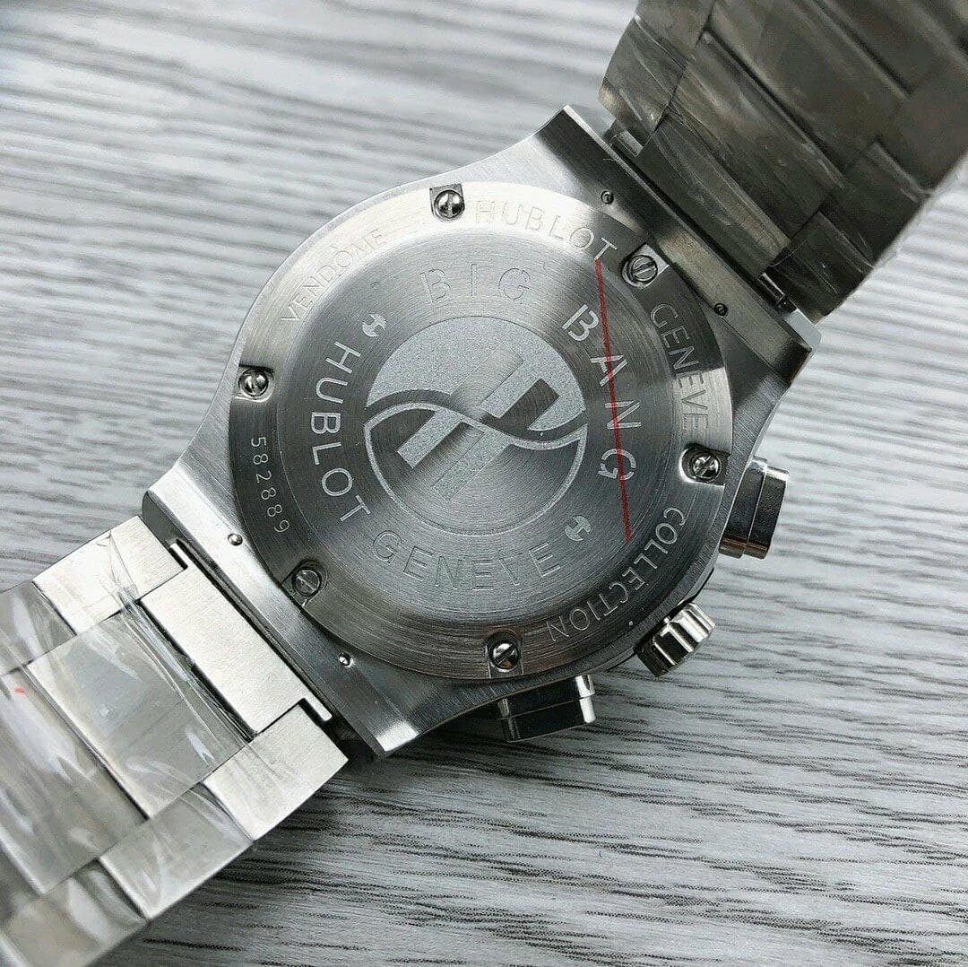 Hublot Chrono Silver Hight Version On SS Steel Strap