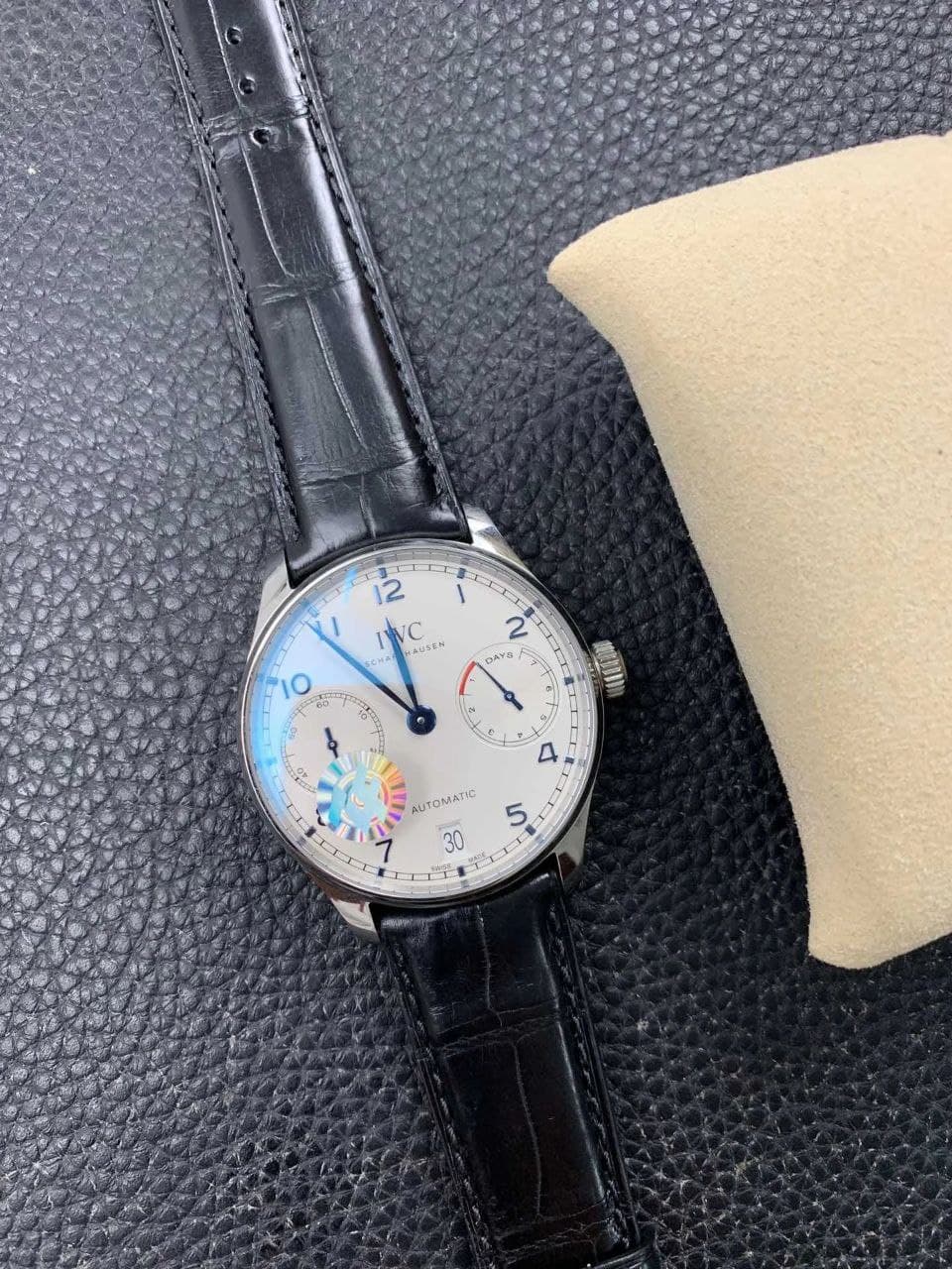 Portuguese Real PR IW500705 ZF 1:1 Best Edition White Dial Blue Markers on Brown Leather Strap A52010 Portuguese Real PR IW500705 ZF 1:1 Best Edition White Dial Blue Markers on Brown Leather Strap A52010