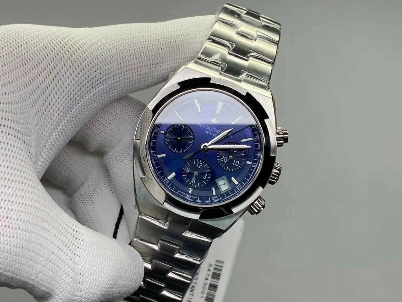 Vacheron Constantin Overseas Chronograph SS/SS Blue