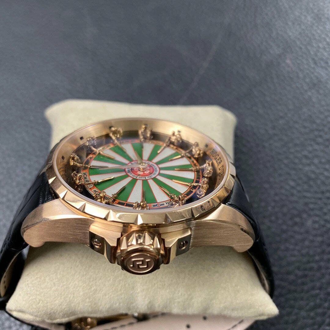 Excalibur Knights of the Round Table II RG 1:1 Best Edition Chessboard Dial on Black Leather Strap MIYOTA 9015 Excalibur Knights of the Round Table II RG 1:1 Best Edition Chessboard Dial on Black Leather Strap MIYOTA 9015
