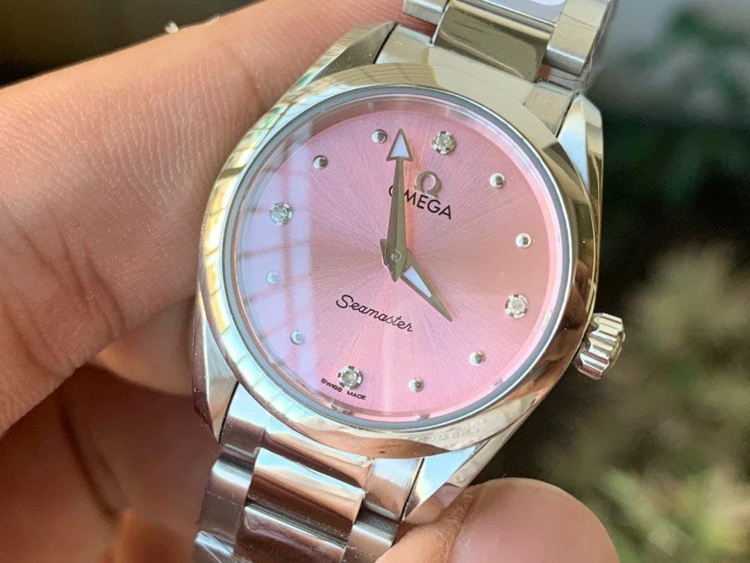 Aqua Terra 150M 34mm Ladies SS/SS S.Pink/Dm VSF A8800 Aqua Terra 150M 34mm Ladies SS/SS S.Pink/Dm VSF A8800