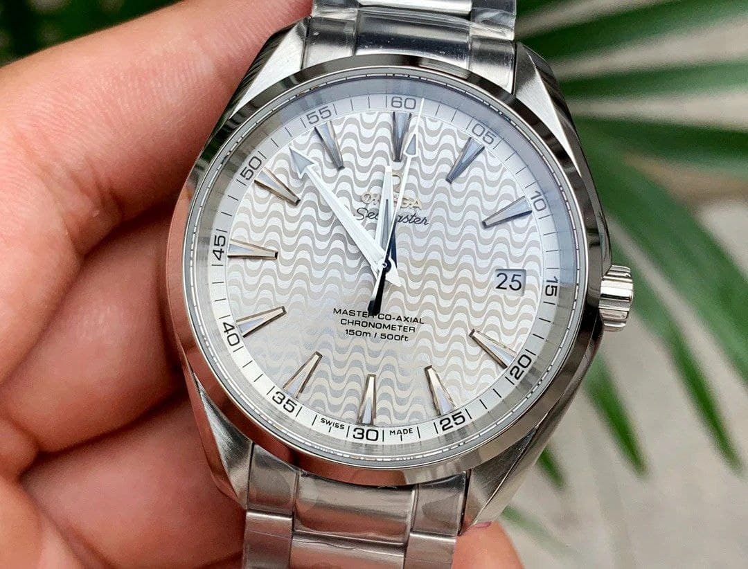 Omega Aqua Terra co axial white wave Omega Aqua Terra co axial white wave