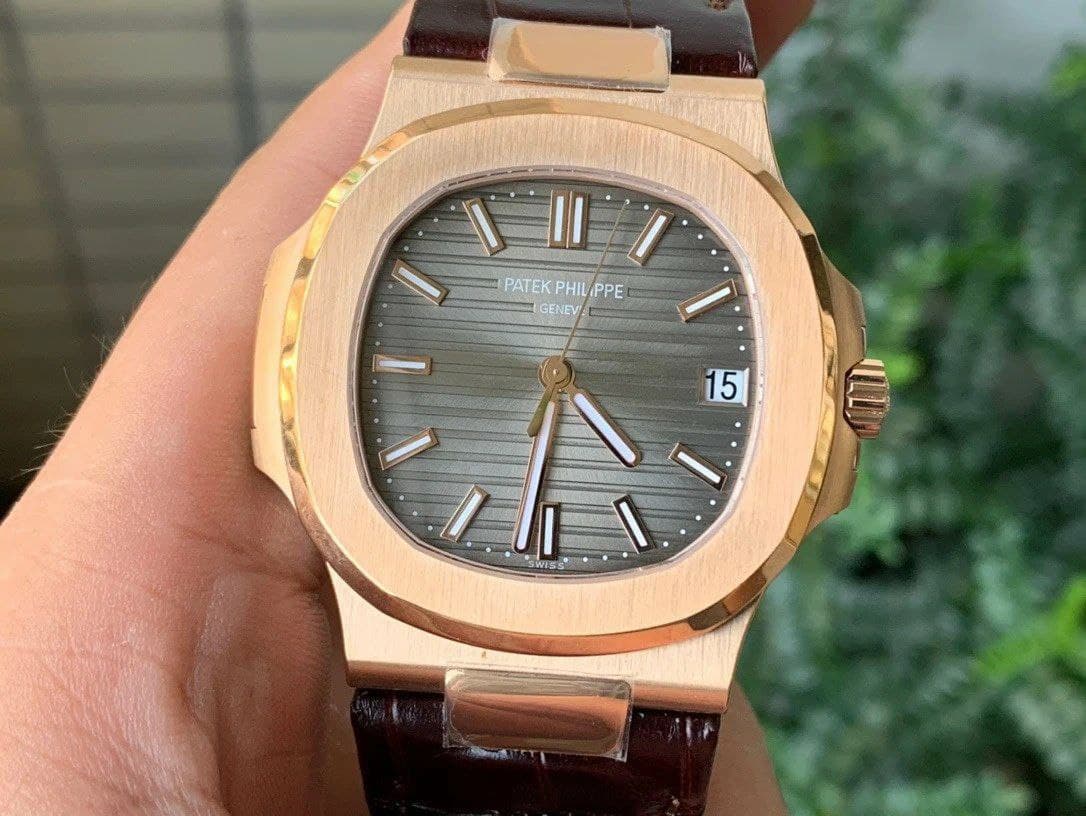 Nautilus 5711/1R PPF 1:1 Best Edition Brown Textured Dial on Brown Leather Strap 324CS