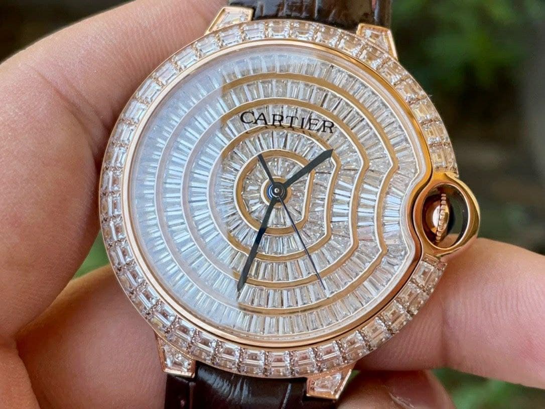 Cartier Ballon Gold Case Diamond 42mm Diam RG/LS Cartier Ballon Gold Case Diamond 42mm Diam RG/LS