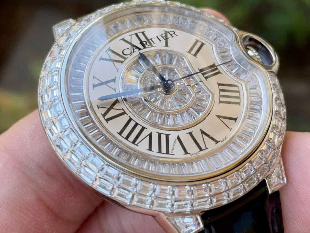 Cartier Ballon Gold Case Diamond 42mm Diam SS/LS Cartier Ballon Gold Case Diamond 42mm Diam SS/LS