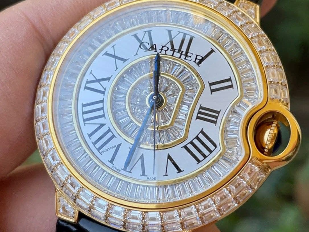 Cartier Ballon Gold Case Diamond 42mm Diam YG/LS Cartier Ballon Gold Case Diamond 42mm Diam YG/LS