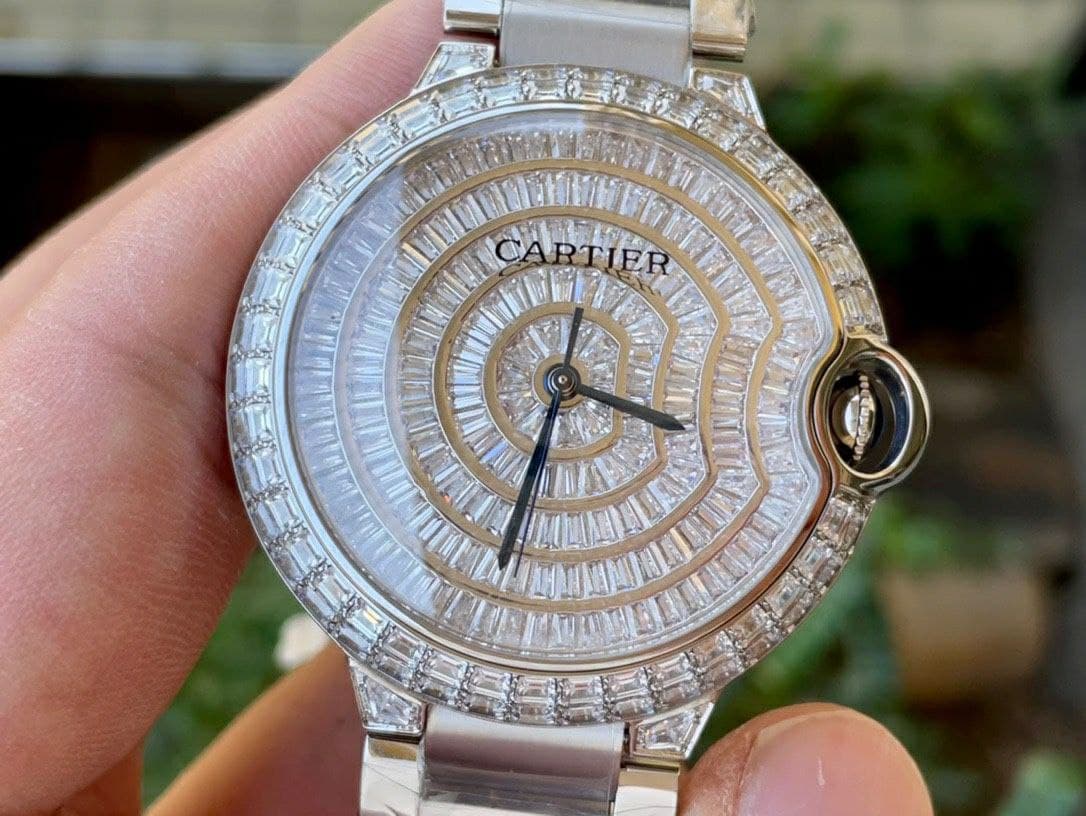 Cartier Ballon Gold Case Diamond 42mm Diam SS/SS Cartier Ballon Gold Case Diamond 42mm Diam SS/SS
