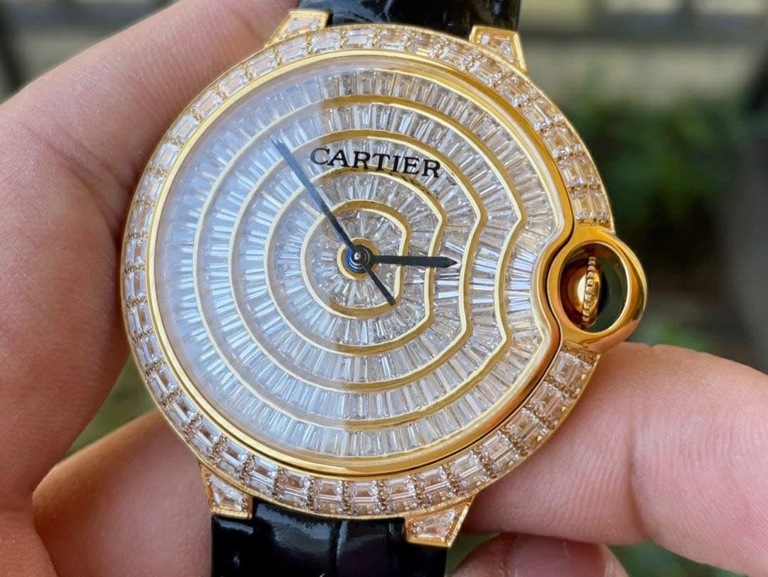 Cartier Ballon Gold Case Diamond 42mm Diam YS/LS Cartier Ballon Gold Case Diamond 42mm Diam YS/LS