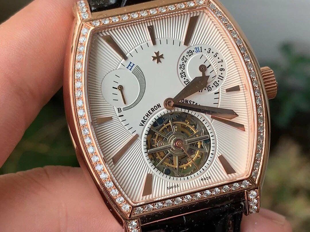 Malte Tourbillon SS Skeleton White Dial Diamond on Brown Leather Strap 1:1 Best Edition Version Malte Tourbillon SS Skeleton White Dial Diamond on Brown Leather Strap 1:1 Best Edition Version