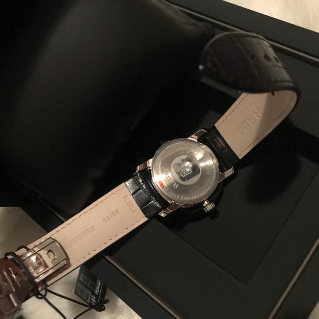 Rado Black XL Mens Diamaster Croc Embossed Leather Strap 40mm Watch Rado Black XL Mens Diamaster Croc Embossed Leather Strap 40mm Watch