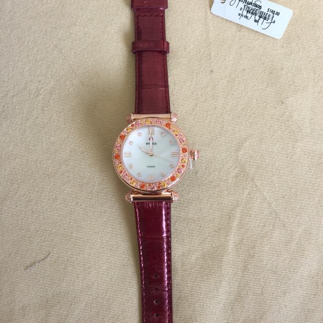 Michele New Caber Topaz Pink Sprinkles Rose Gold Diamond Dial Mw16a42b5046 Watch Michele New Caber Topaz Pink Sprinkles Rose Gold Diamond Dial Mw16a42b5046 Watch