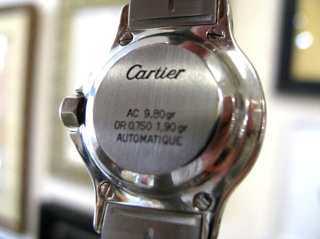 Cartier Santos Octagon Ladies Steel 18k Gold 25mm Automatic Watch Cartier Santos Octagon Ladies Steel 18k Gold 25mm Automatic Watch