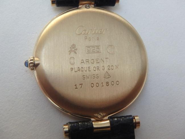 Cartier Black Yellow Gold Les Must De Paris Ronde Vermeil 925 Ss Quartz Watch Cartier Black Yellow Gold Les Must De Paris Ronde Vermeil 925 Ss Quartz Watch