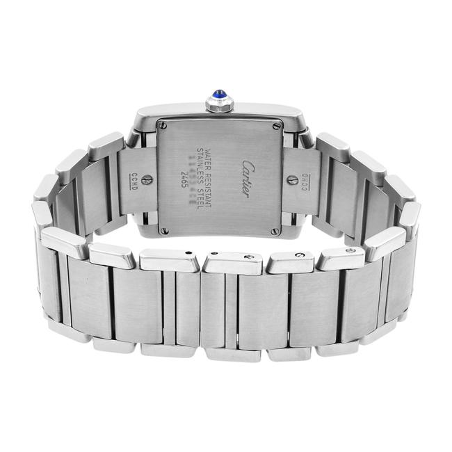 Cartier Steel Roman Tank Francaise Silver Dial Quartz Midsize W51011q3 Watch Cartier Steel Roman Tank Francaise Silver Dial Quartz Midsize W51011q3 Watch